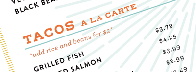 Taqueria Menu(Both Locations)